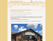 Tablet Screenshot of cottagegardenfloral.com